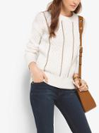 Michael Michael Kors Chain-trim Merino Wool And Cashmere Sweater