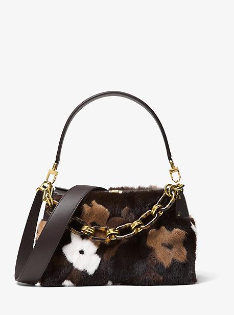 Michael Kors Collection Miranda Medium Mink Fur Shoulder Bag