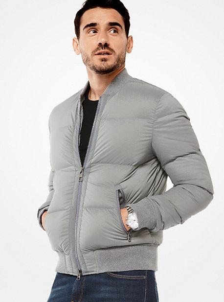 Michael Kors Mens Quilted-nylon Bomber Jacket