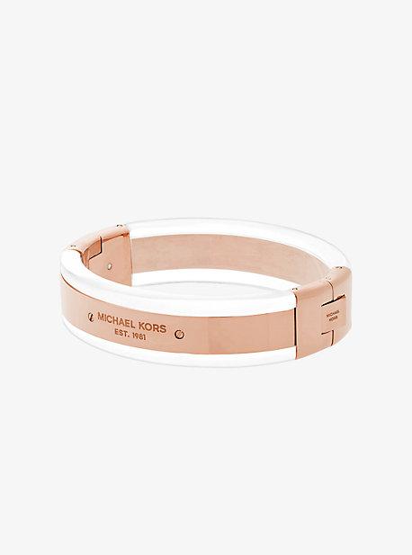 Michael Kors Rose Gold-tone Clear Acetate Bracelet