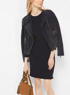 Michael Michael Kors Suede Moto Jacket