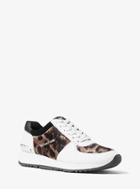 Michael Michael Kors Allie Hair Calf And Leather Sneaker