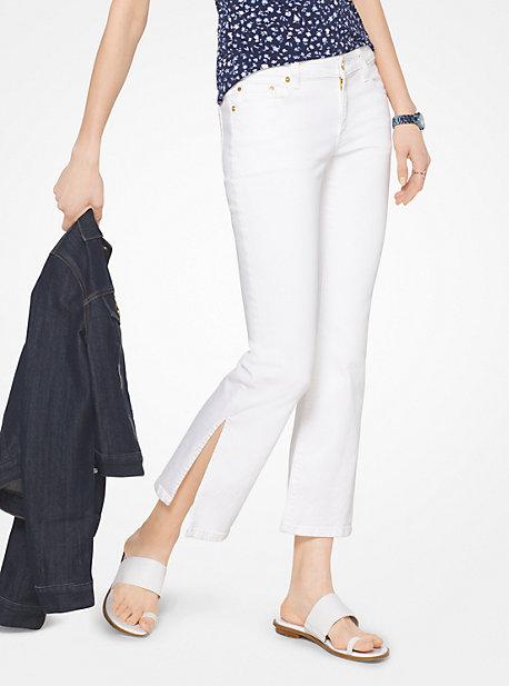 Michael Michael Kors Split-hem Cropped Flared Jeans