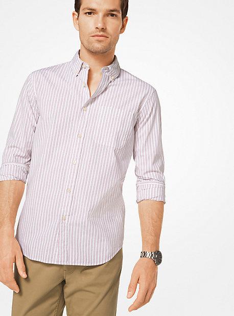 Michael Kors Mens Slim-fit Cotton-poplin Shirt