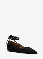 Michael Kors Collection Kallie Runway Suede Lace-up Flat