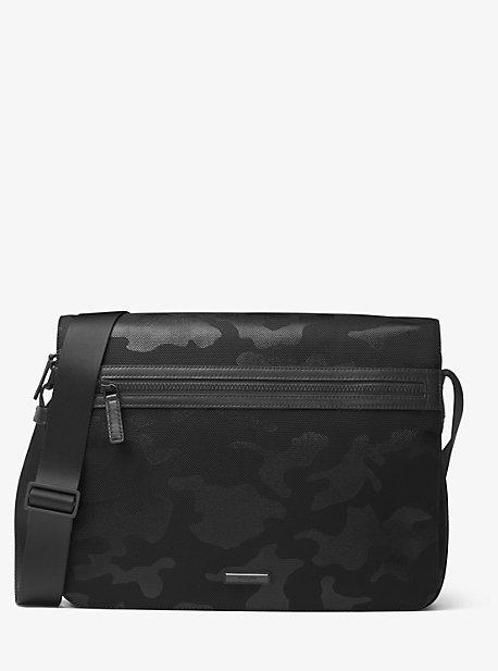Michael Kors Mens Parker Large Camouflage Nylon Messenger