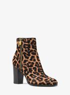 Michael Michael Kors Margaret Leopard Calf Hair Ankle Boot