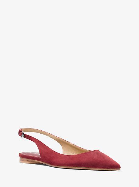 Michael Kors Collection Kaja Suede Sling-back Flat