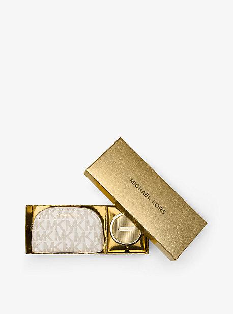 Michael Michael Kors Logo Pouch And Compact Set