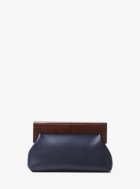 Michael Kors Collection Stanwyck French Calf Clutch