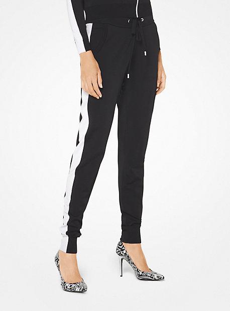 Michael Michael Kors Contrast Stripe Viscose Joggers