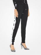 Michael Michael Kors Contrast Stripe Viscose Joggers