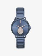 Michael Kors Portia Pave Navy-tone Watch