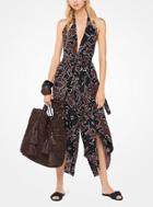Michael Kors Collection Floral Crepe De Chine Jumpsuit
