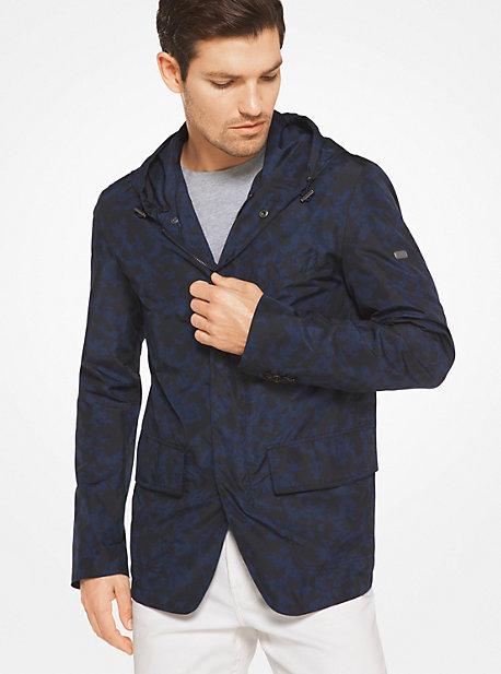 Michael Kors Mens Hooded Camouflage Jacket