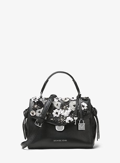 Michael Michael Kors Bristol Floral Sequined Leather Crossbody