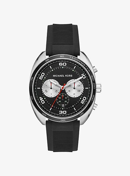 Michael Kors Dane Silver-tone And Silicone Watch