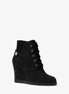 Michael Michael Kors Carrigan Lace-up Suede Wedge Boot
