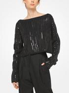 Michael Kors Collection Sequined Cashmere Pullover
