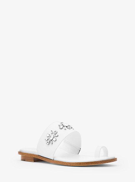 Michael Kors Sonya Embellished Leather Sandal
