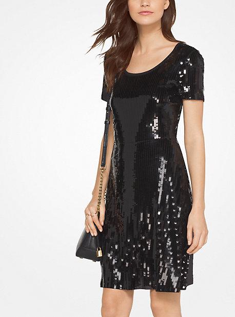 Michael Michael Kors Sequined Fit-and-flare Dress
