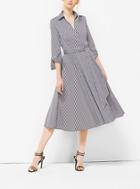 Michael Kors Collection Gingham Cotton-poplin Wrap Dress