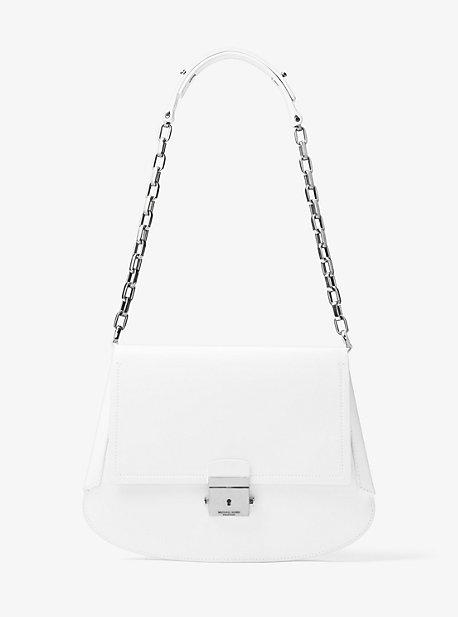 Michael Kors Collection Mia French Calf Leather Envelope Shoulder Bag