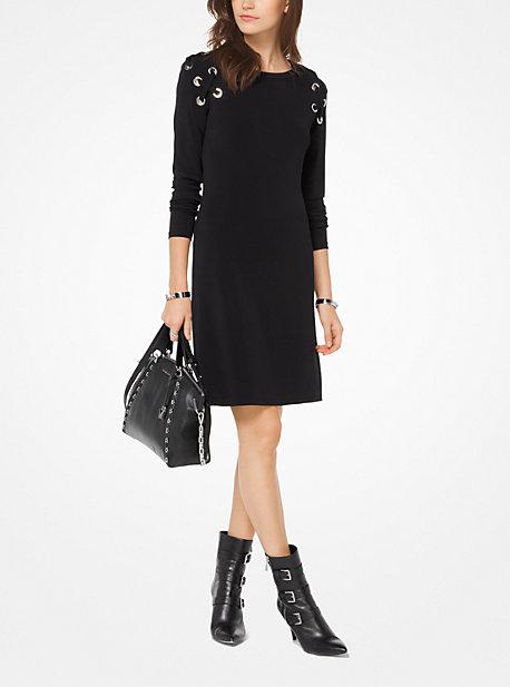 Michael Michael Kors Solid Mj Lacing Dress