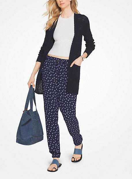 Michael Michael Kors Ribbed Cotton-blend Cardigan