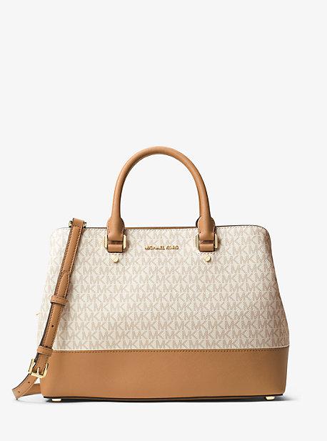 Michael Michael Kors Savannah Color-block Logo Satchel