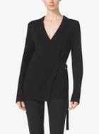 Michael Kors Collection Crossover Cashmere Cardigan