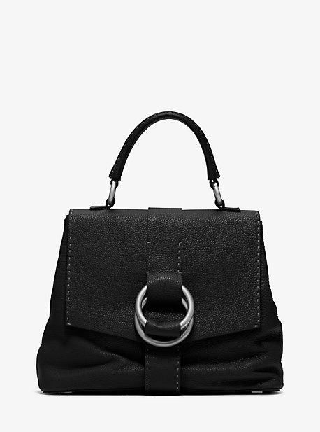 Michael Kors Collection Julie Leather Large Top Handle Bag
