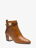 Michael Kors Collection Yves Leather Ankle Boot
