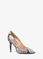 Michael Michael Kors Claire Embossed-leather Pump