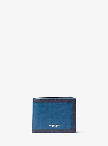 Michael Kors Mens Harrison Color-block Billfold Wallet