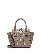 Michael Kors Collection Miranda Extra-small Python And Leather Crossbody