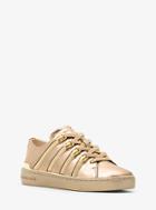 Michael Michael Kors Chelsie Zipper-trim Metallic Leather Sneaker