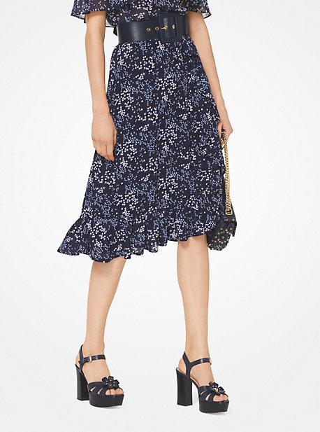 Michael Michael Kors Floral Georgette Skirt