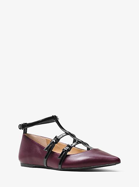 Michael Michael Kors Marta Two-tone Leather Flat