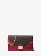 Michael Michael Kors Sloan Logo And Leather Chain Wallet