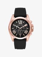Michael Kors Bradshaw Rose Gold-tone And Silicone Watch