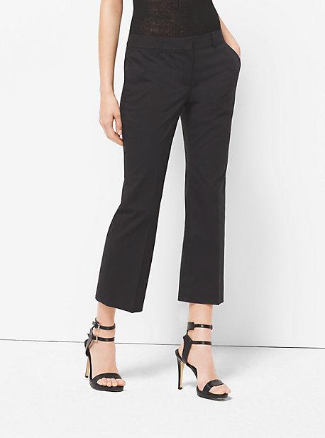 Michael Michael Kors Cropped Cotton-poplin Trousers