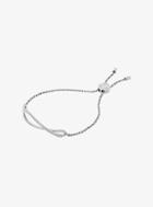 Michael Kors Pave Silver-tone Wave Slider Bracelet