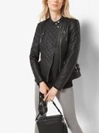 Michael Michael Kors Quilted-leather Motorcycle Jacket
