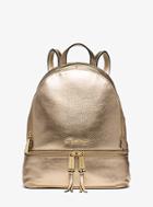 Michael Michael Kors Rhea Medium Metallic-leather Backpack