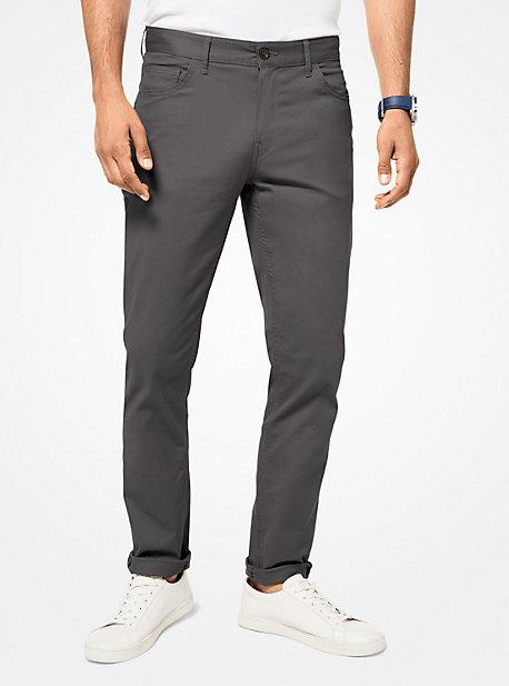 Michael Kors Mens Parker Slim-fit Stretch-twill Pants