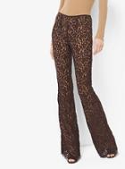 Michael Kors Collection Floral Lace Flared Trousers