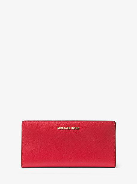 Michael Michael Kors Jet Set Saffiano Leather Slim Wallet