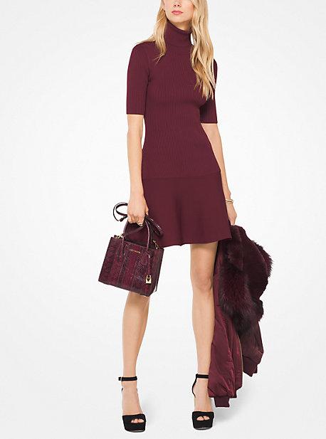 Michael Michael Kors Ribbed Turtleneck Dress