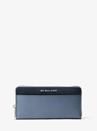 Michael Michael Kors Jet Set Color-block Saffiano Leather Continental Wallet